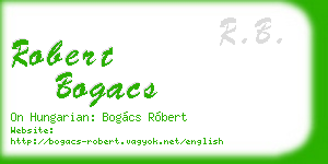 robert bogacs business card